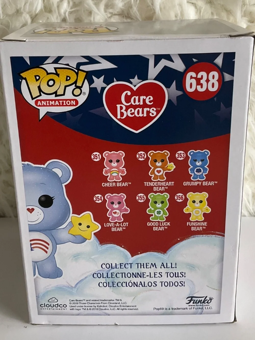 FUNKO POP AMERICA CARES BEAR #638~LIMITED EDITION~NEW!